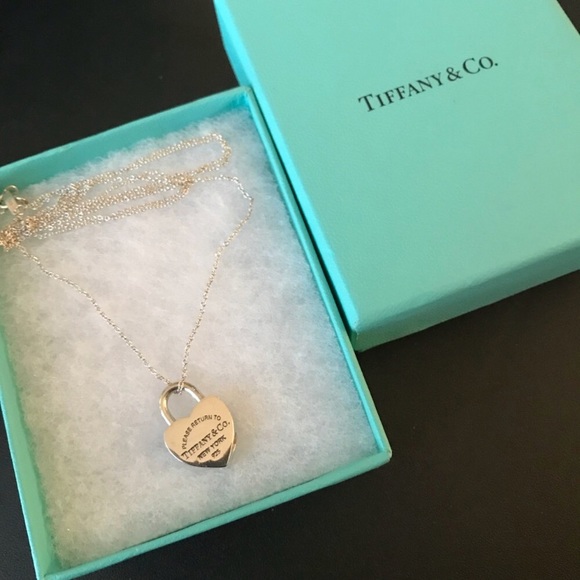 Tiffany & Co. Jewelry - Tiffany lock pendant & long Tiffany chain